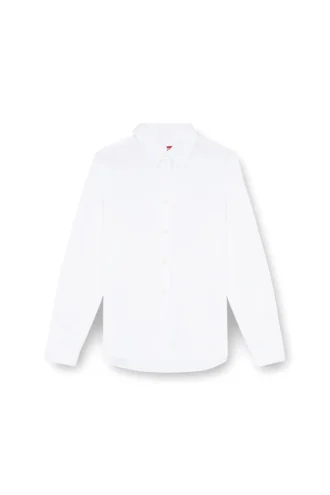 s-fitty-a Formal shirt with logo-embroidered collar