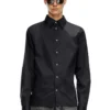 s-fitty-a Formal shirt with logo-embroidered collar