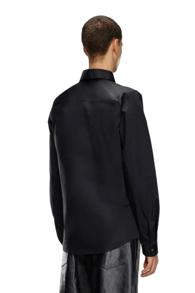s-fitty-a Formal shirt with logo-embroidered collar