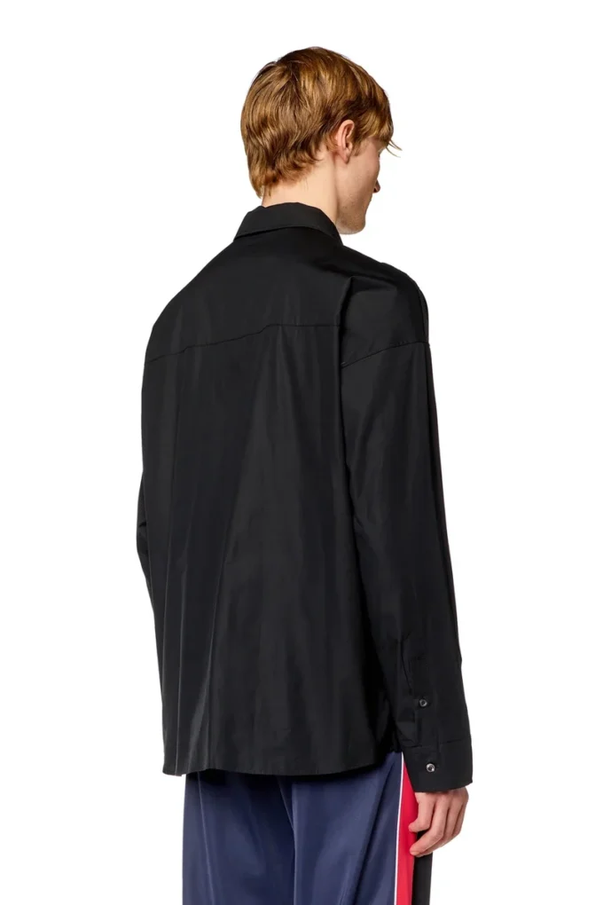 s-gander-r Half-zip shirt in jersey and poplin