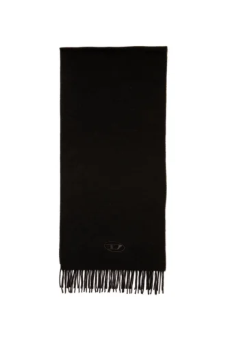 s-imon-d-long Wool-blend scarf with fringed edges