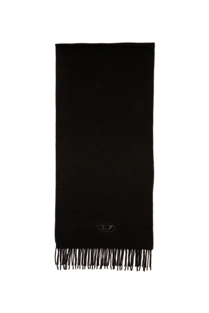 s-imon-d-long Wool-blend scarf with fringed edges