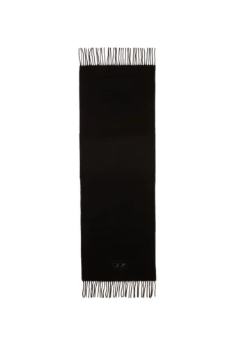 s-imon-d-long Wool-blend scarf with fringed edges