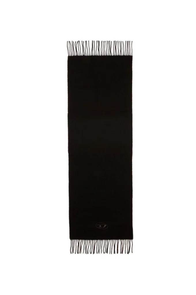 s-imon-d-long Wool-blend scarf with fringed edges