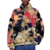 s-luke Teddy-fleece jacket with graffiti motif
