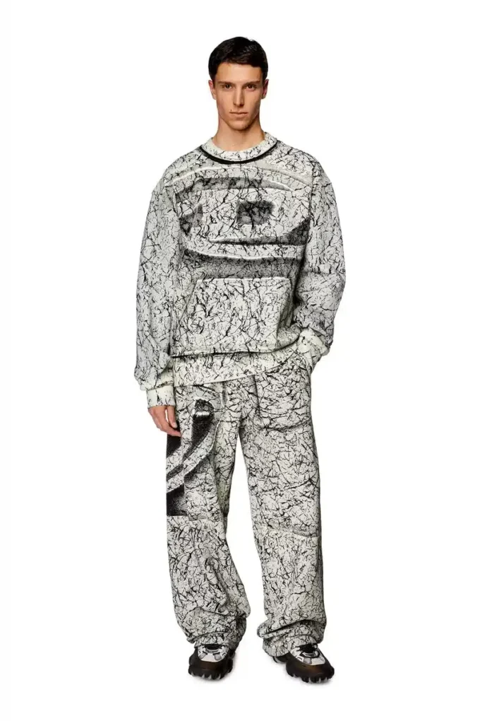s-macoval Sweatshirt with cracked coating