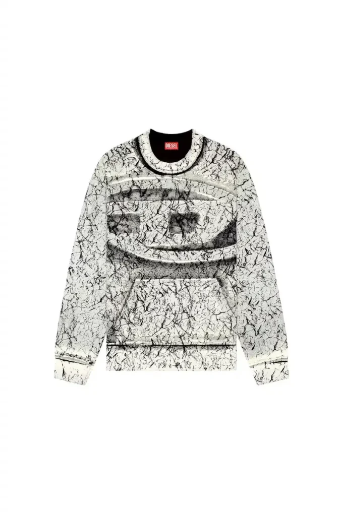 s-macoval Sweatshirt with cracked coating
