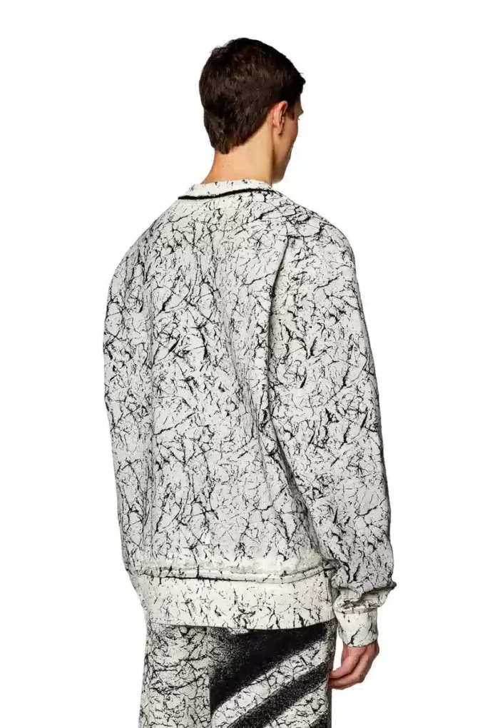 s-macoval Sweatshirt with cracked coating