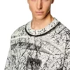 s-macoval Sweatshirt with cracked coating