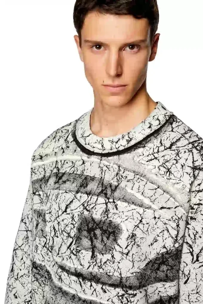 s-macoval Sweatshirt with cracked coating