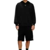 s-macs-hood-od Hoodie with metallic logo
