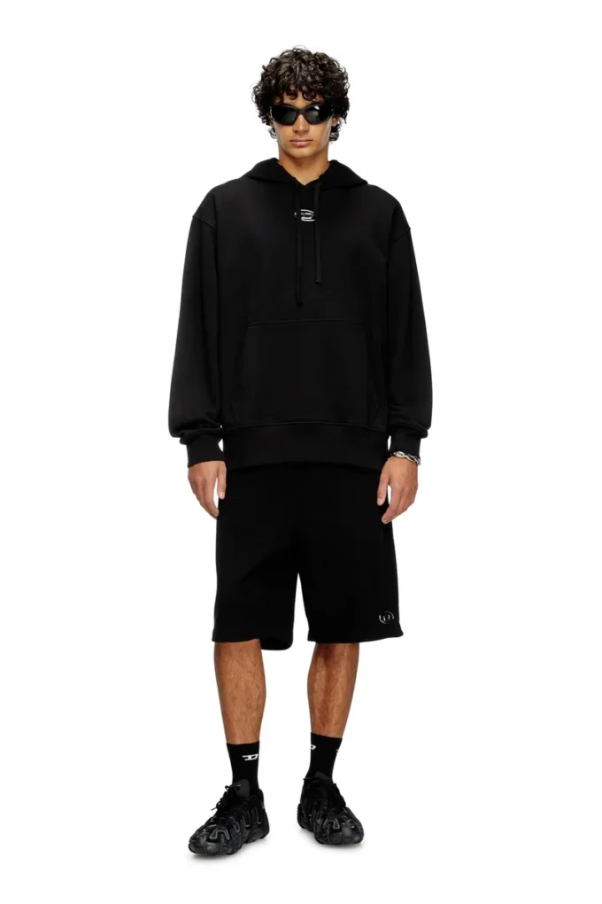 s-macs-hood-od Hoodie with metallic logo
