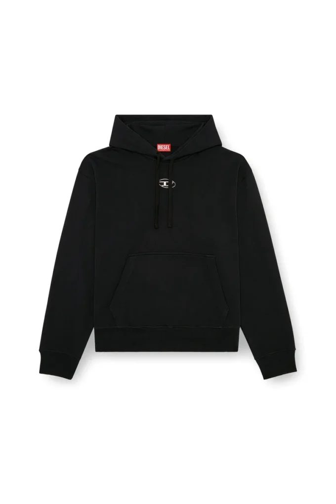 s-macs-hood-od Hoodie with metallic logo