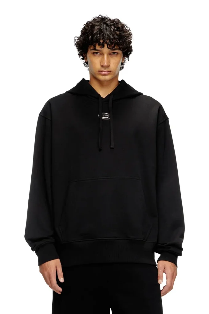 s-macs-hood-od Hoodie with metallic logo