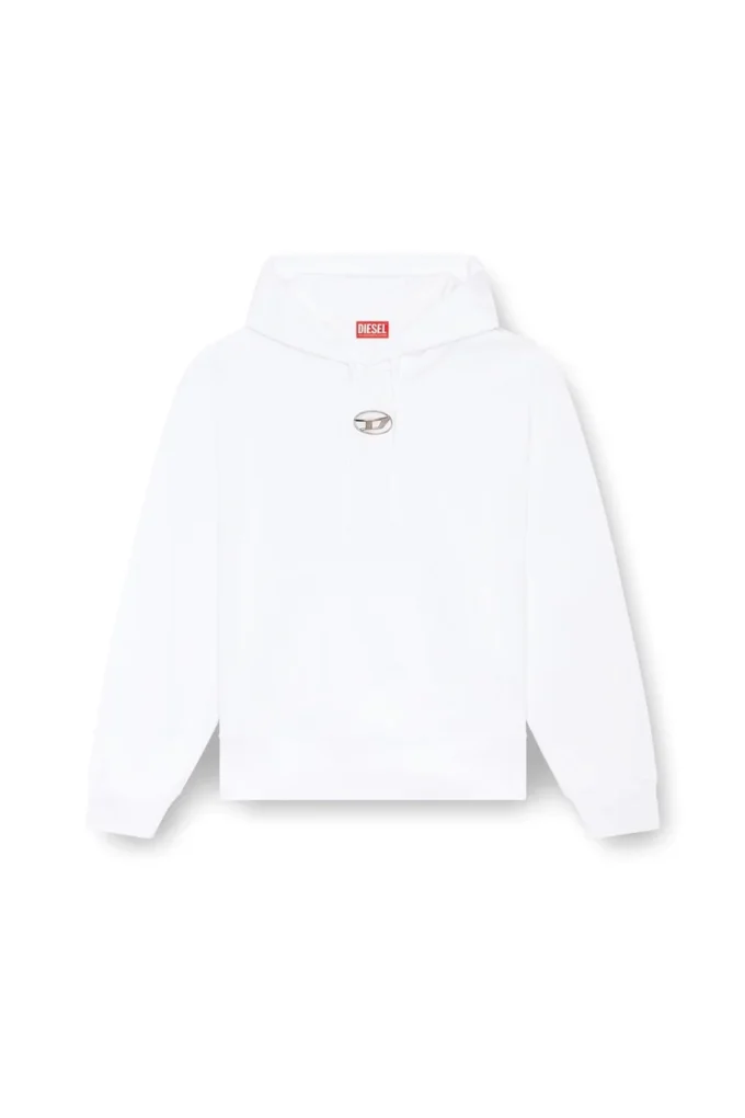 s-macs-hood-od Oversized hoodie with metallic logo
