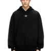 s-macs-hood-od Oversized hoodie with metallic logo