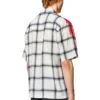 s-nabil Check bowling shirt with fading logo