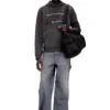 s-norman-hood Cotton hoodie with D appliqué