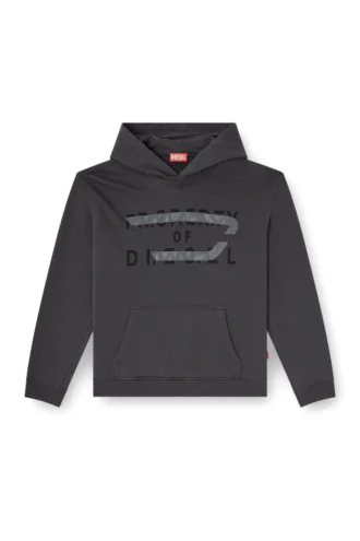 s-norman-hood Cotton hoodie with D appliqué