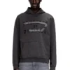 s-norman-hood Cotton hoodie with D appliqué