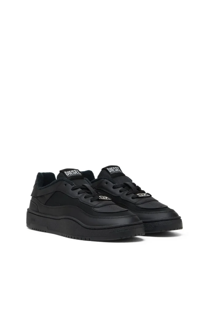 s-oval skate low S-Oval Skate-Fabric-panelled leather sneakers