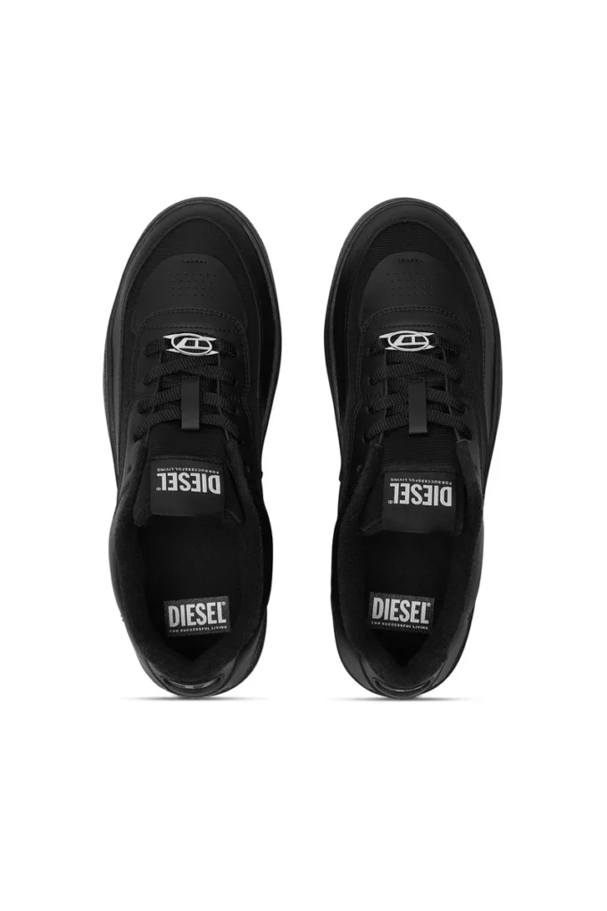 s-oval skate low S-Oval Skate-Fabric-panelled leather sneakers