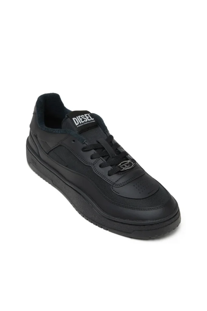 s-oval skate low S-Oval Skate-Fabric-panelled leather sneakers