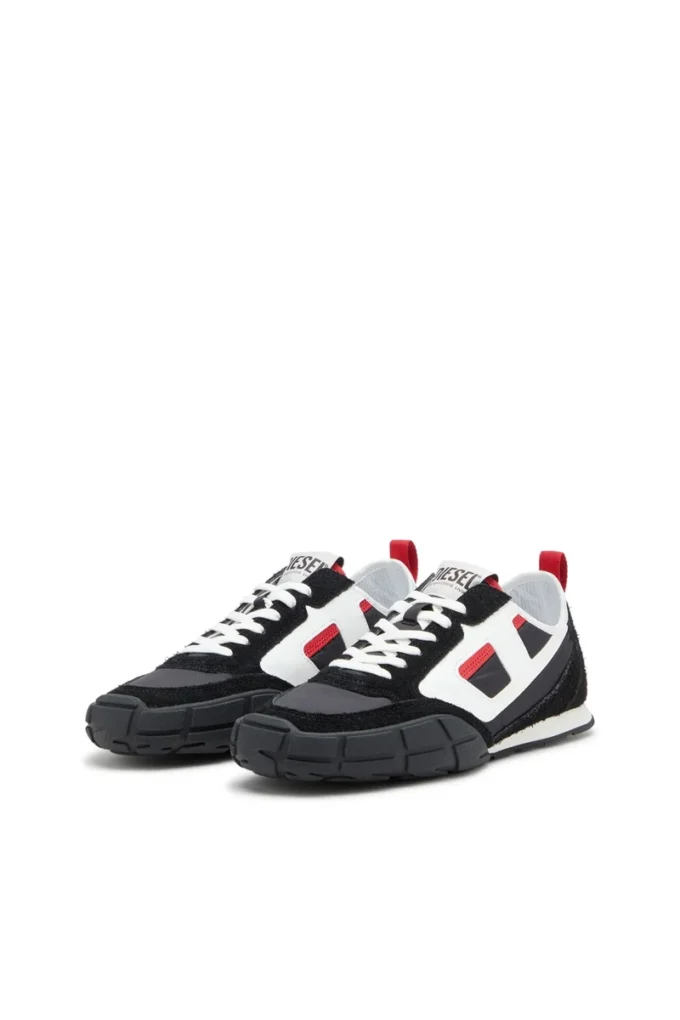 s-pagodha low S-Pagodha-Sneakers in leather, suede and ripstop