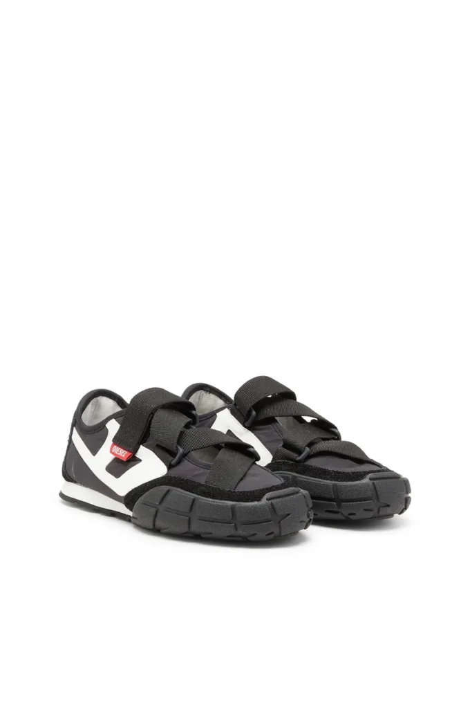 s-pagodha slip-on w S-Pagodha-Tongue-free strap sneakers in ripstop