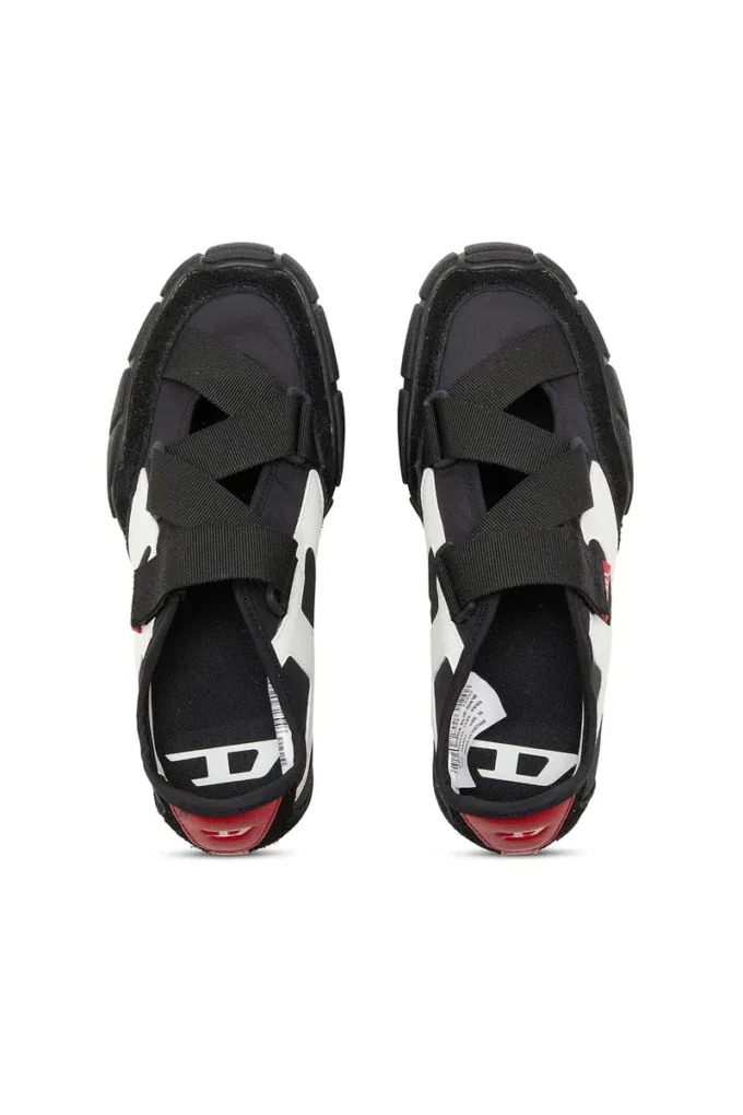 s-pagodha slip-on w S-Pagodha-Tongue-free strap sneakers in ripstop