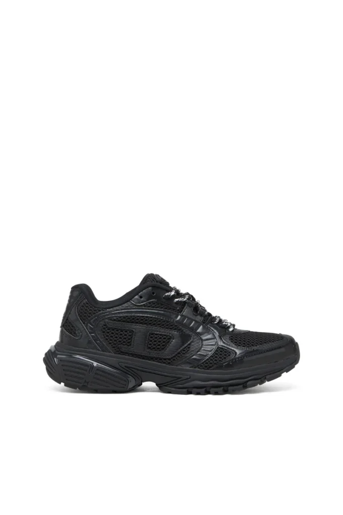 s-pro-v-dense low w S-Pro-V-Dense-Monochrome mesh sneakers with Oval D logo