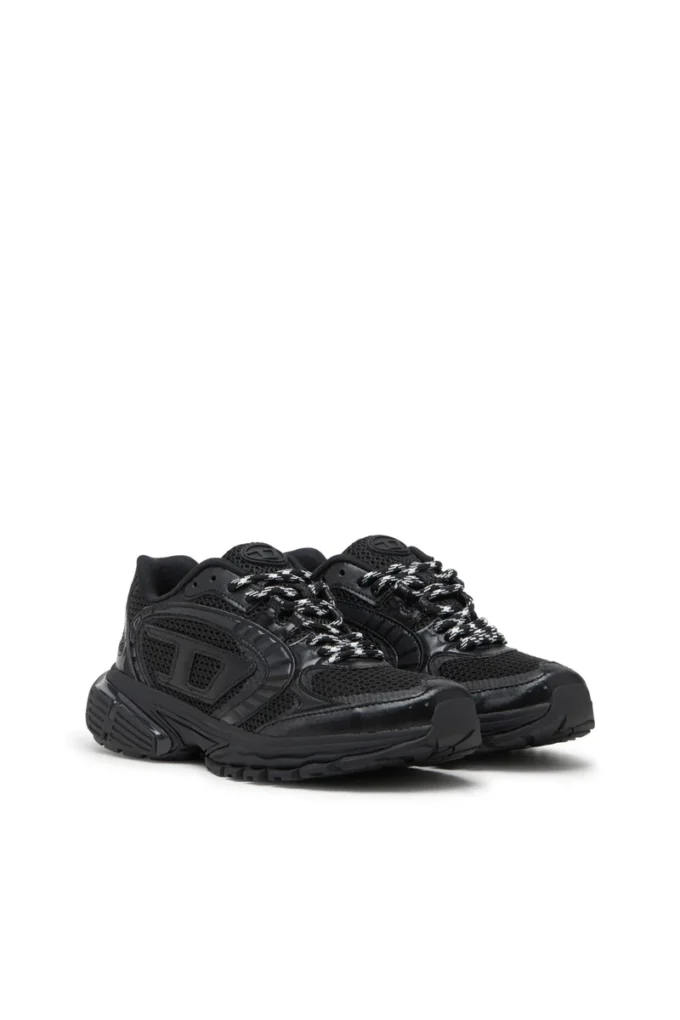 s-pro-v-dense low w S-Pro-V-Dense-Monochrome mesh sneakers with Oval D logo