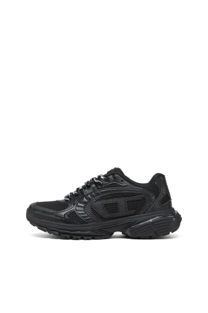 s-pro-v-dense low w S-Pro-V-Dense-Monochrome mesh sneakers with Oval D logo