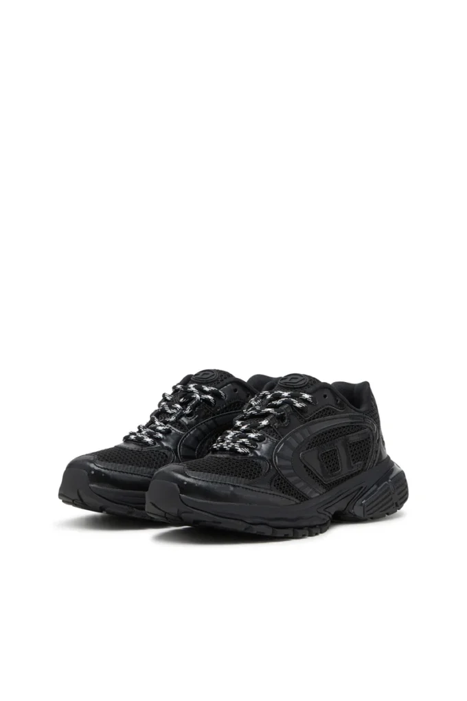 s-pro-v-dense low w S-Pro-V-Dense-Monochrome mesh sneakers with Oval D logo
