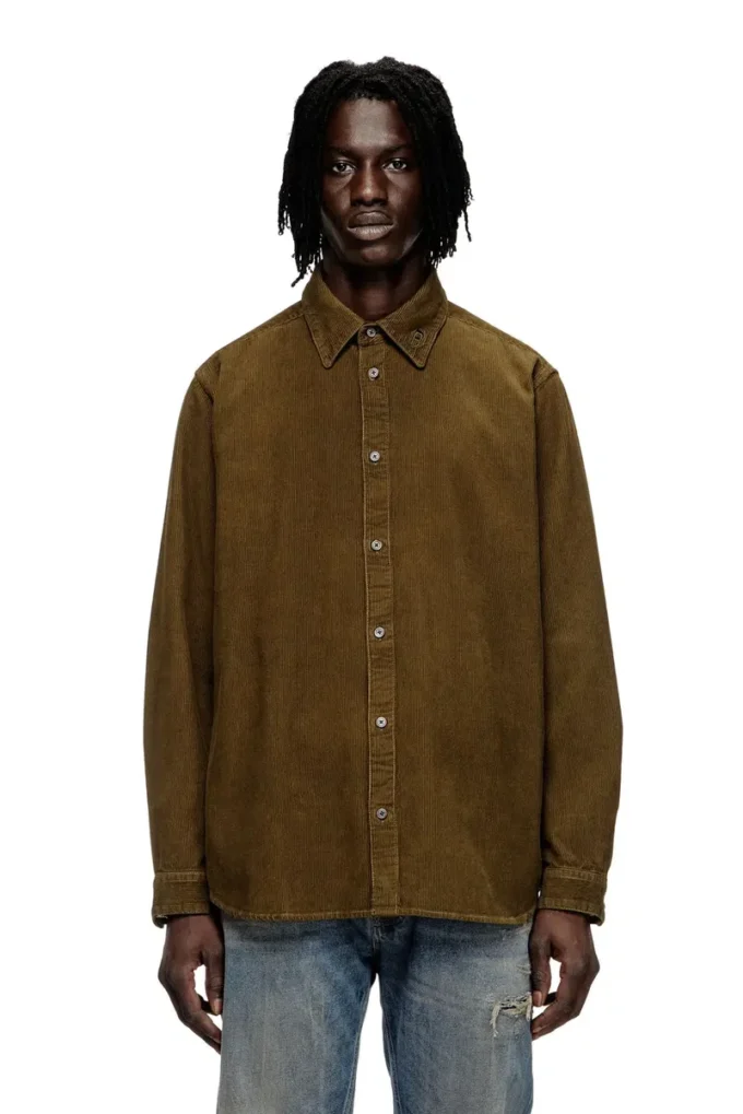 s-simply-ajfq Cotton shirt with embroidery on the collar