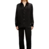 s-simply-ajfu Cupro shirt with embroidered logo