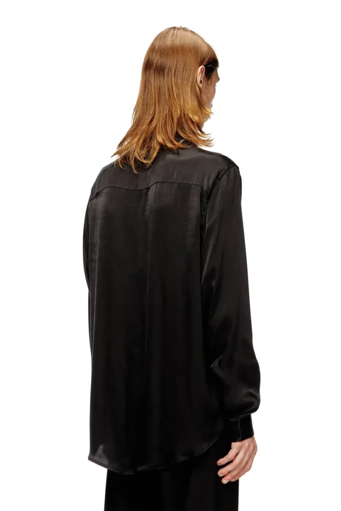 s-simply-ajfu Cupro shirt with embroidered logo