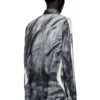 s-simply-bmcz Printed viscose shirt with front zip closure