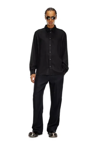 s-simply-c Fluid shirt with logo embroidery