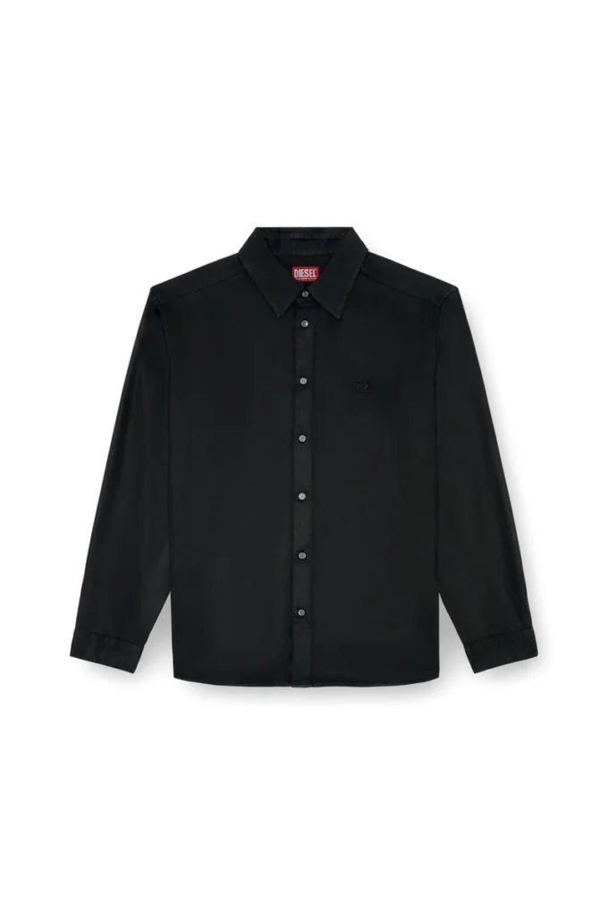 s-simply-c Fluid shirt with logo embroidery