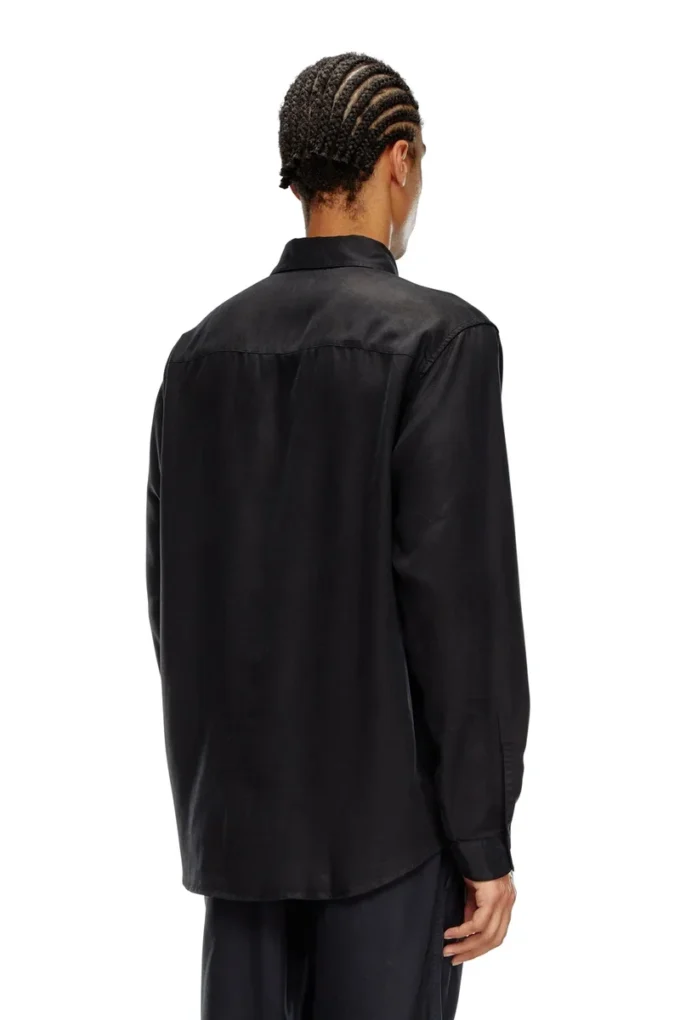 s-simply-c Fluid shirt with logo embroidery