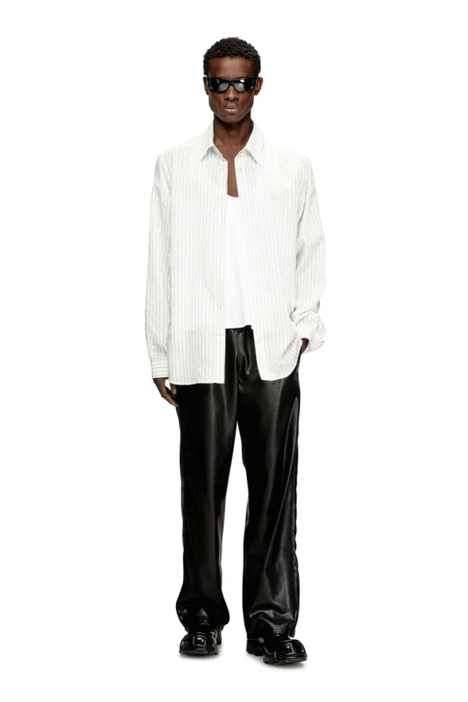s-simply-gsbg Wool blend shirt with Oval D embroidery