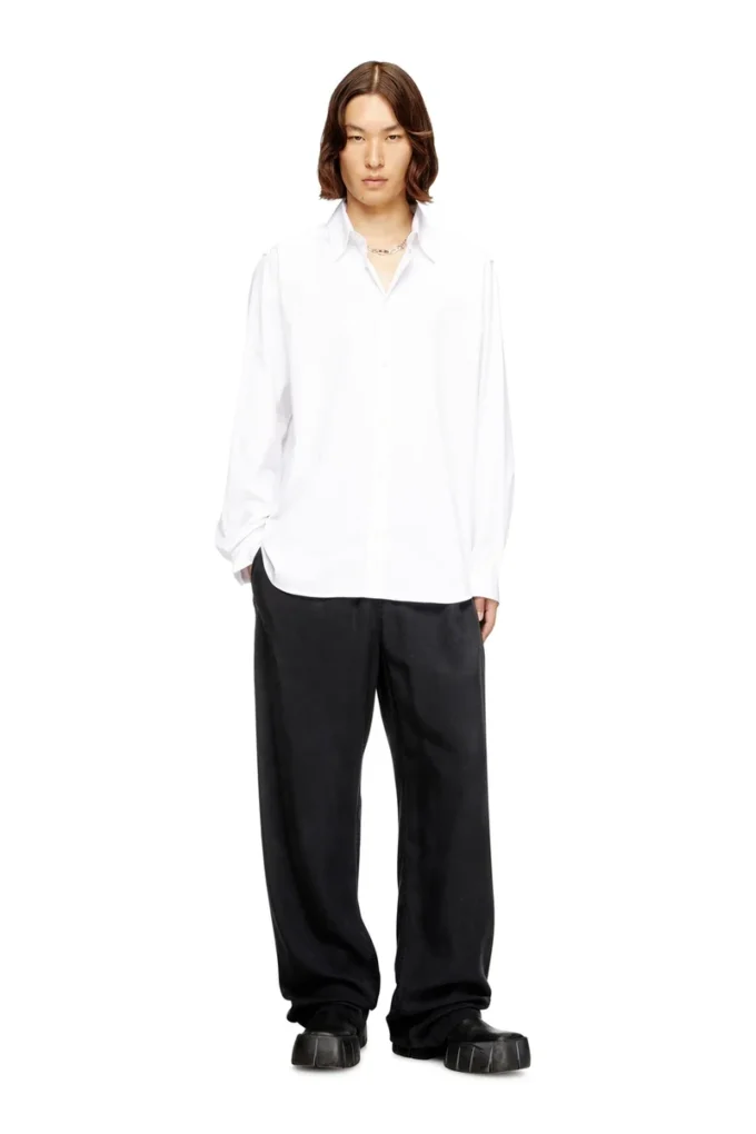 s-simply-gsbh Stretch poplin shirt with embroidery