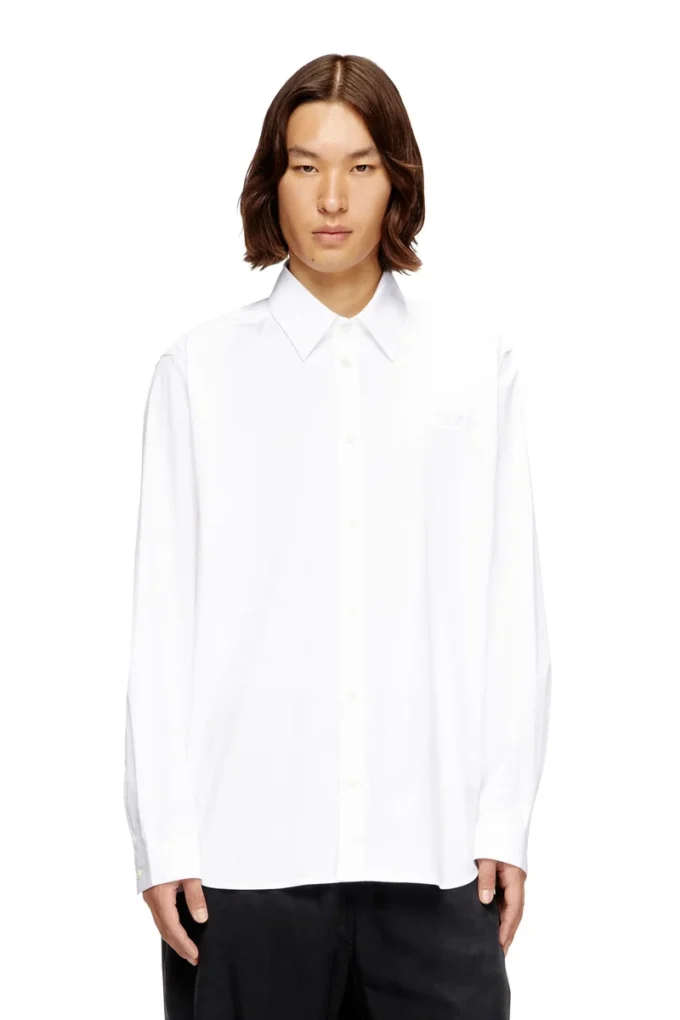 s-simply-gsbh Stretch poplin shirt with embroidery