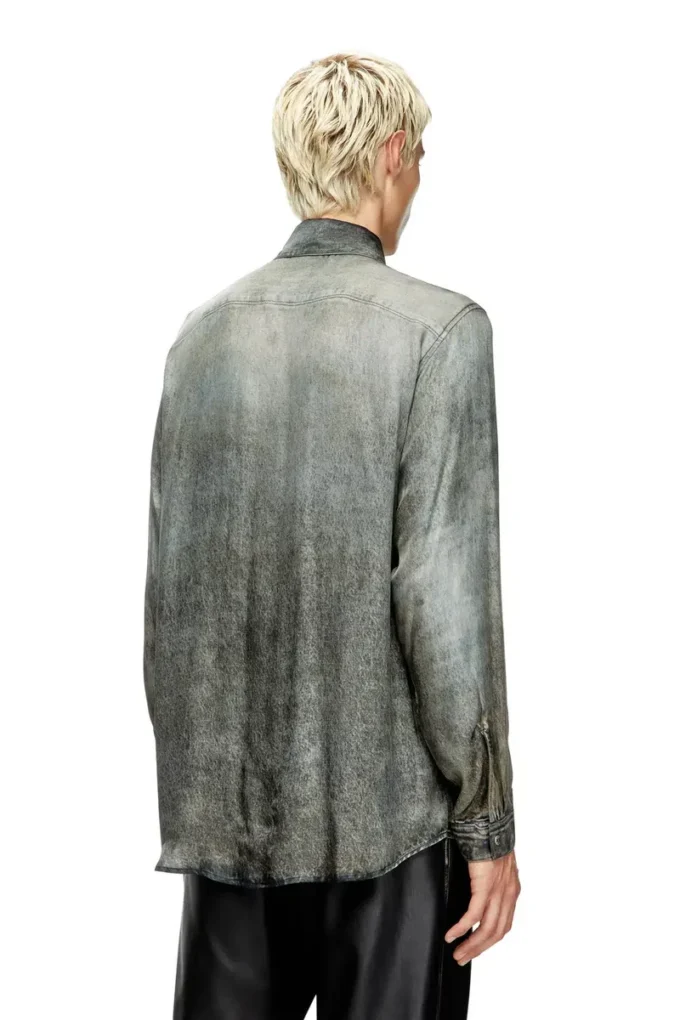 s-simply-lkct Shirt in denim-look viscose