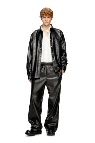 s-simply-qmbu Textured shirt with branded buttons