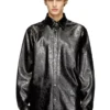 s-simply-qmbu Textured shirt with branded buttons