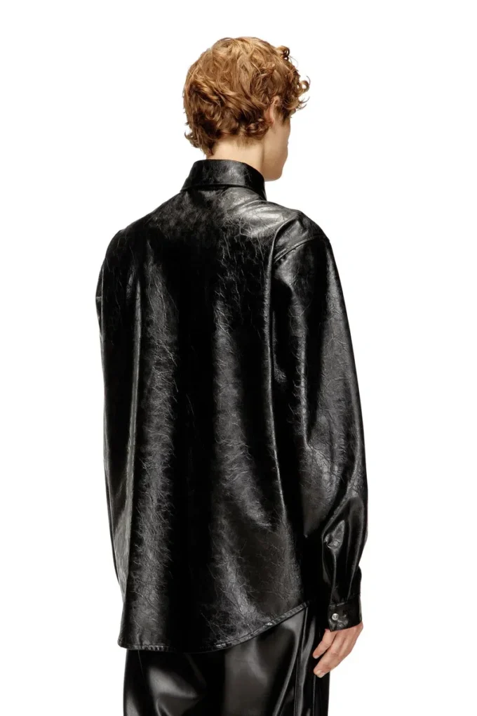 s-simply-qmbu Textured shirt with branded buttons