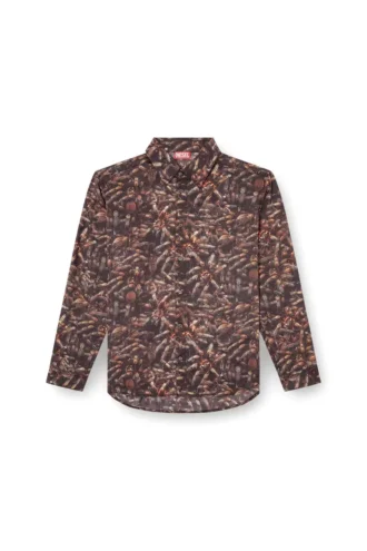 s-simply-spider-pjbk Lyocell shirt with all-over print