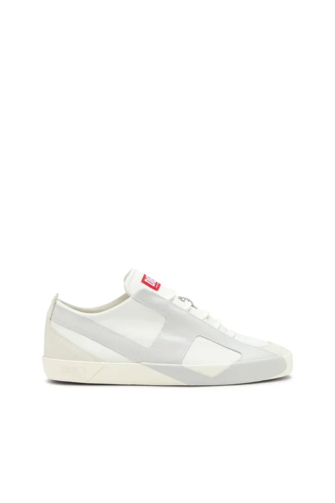 s-slante-d low S-Slante-D-Sneakers in suede and leather with D logo